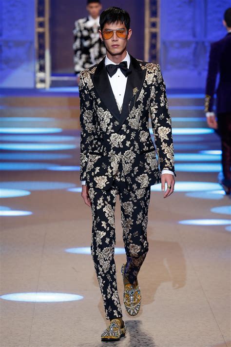 dolce gabbana floral menswear|dolce and gabbana men's fashion.